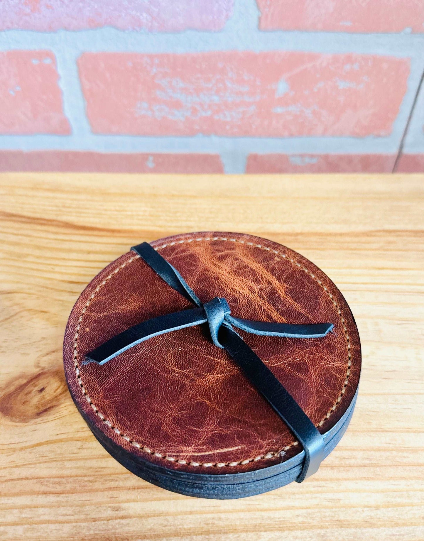 Leather Coaster Set