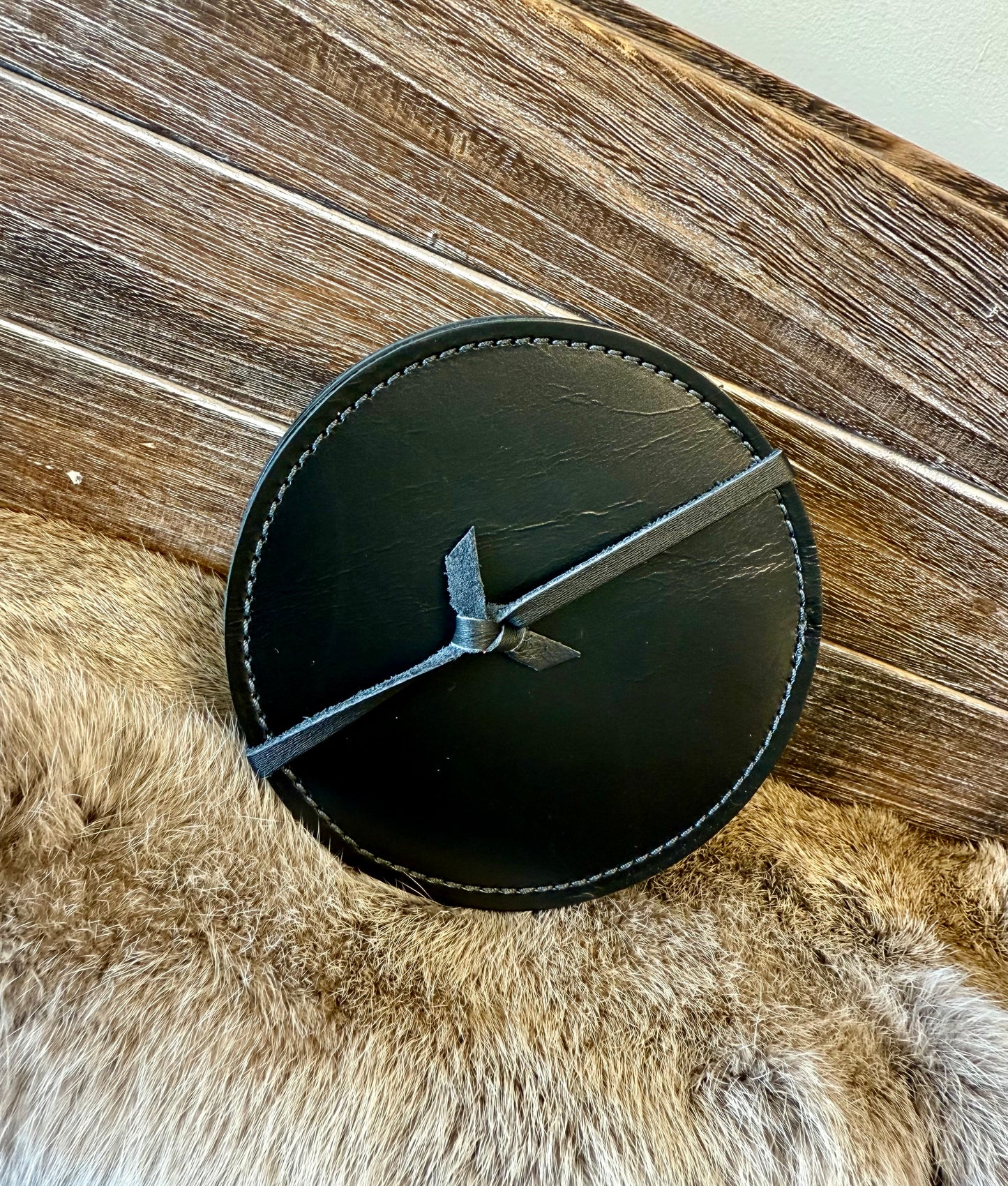 Leather Coaster Set