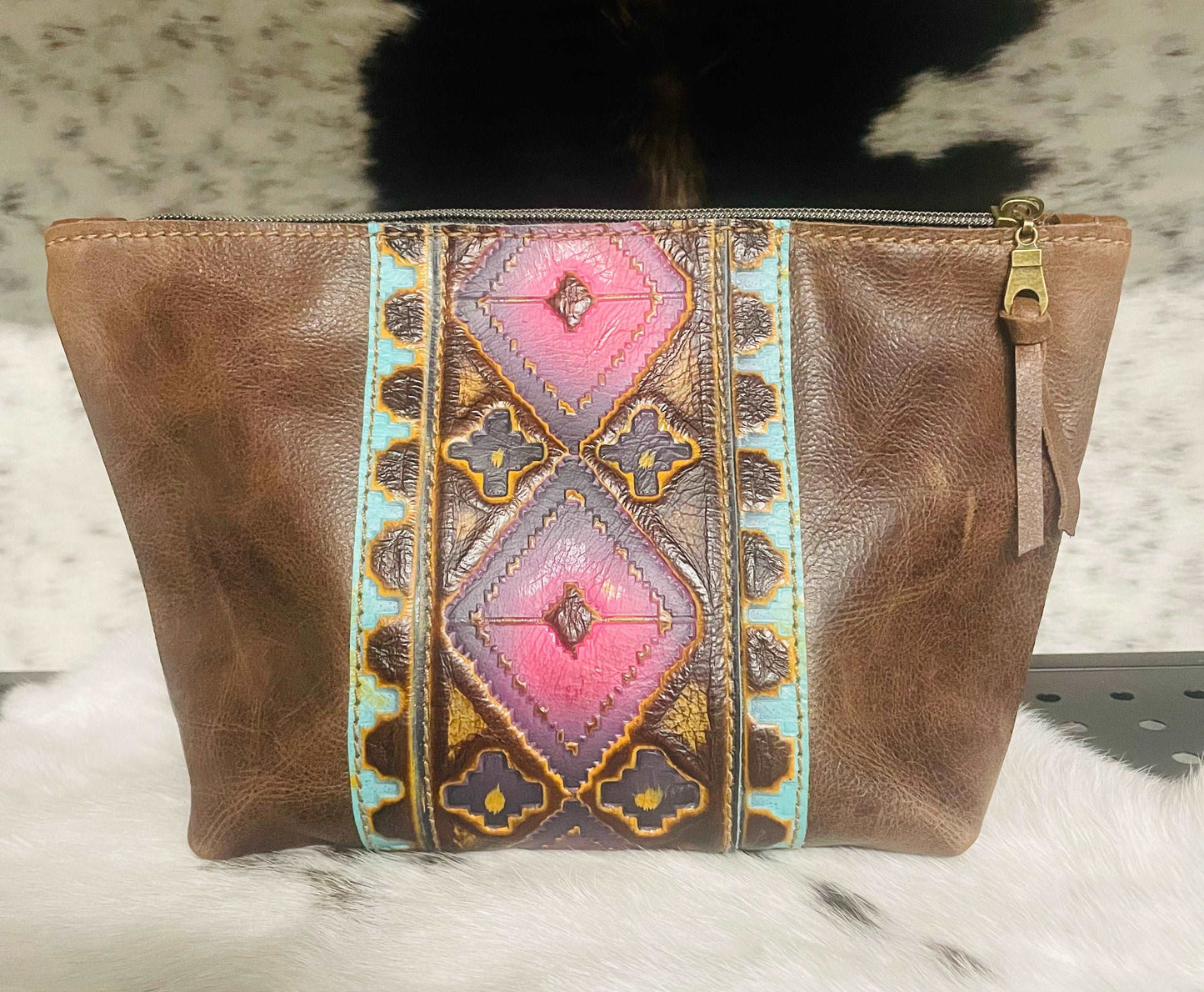 Custom Cosmetic Bag - KateLynn Leatherworks