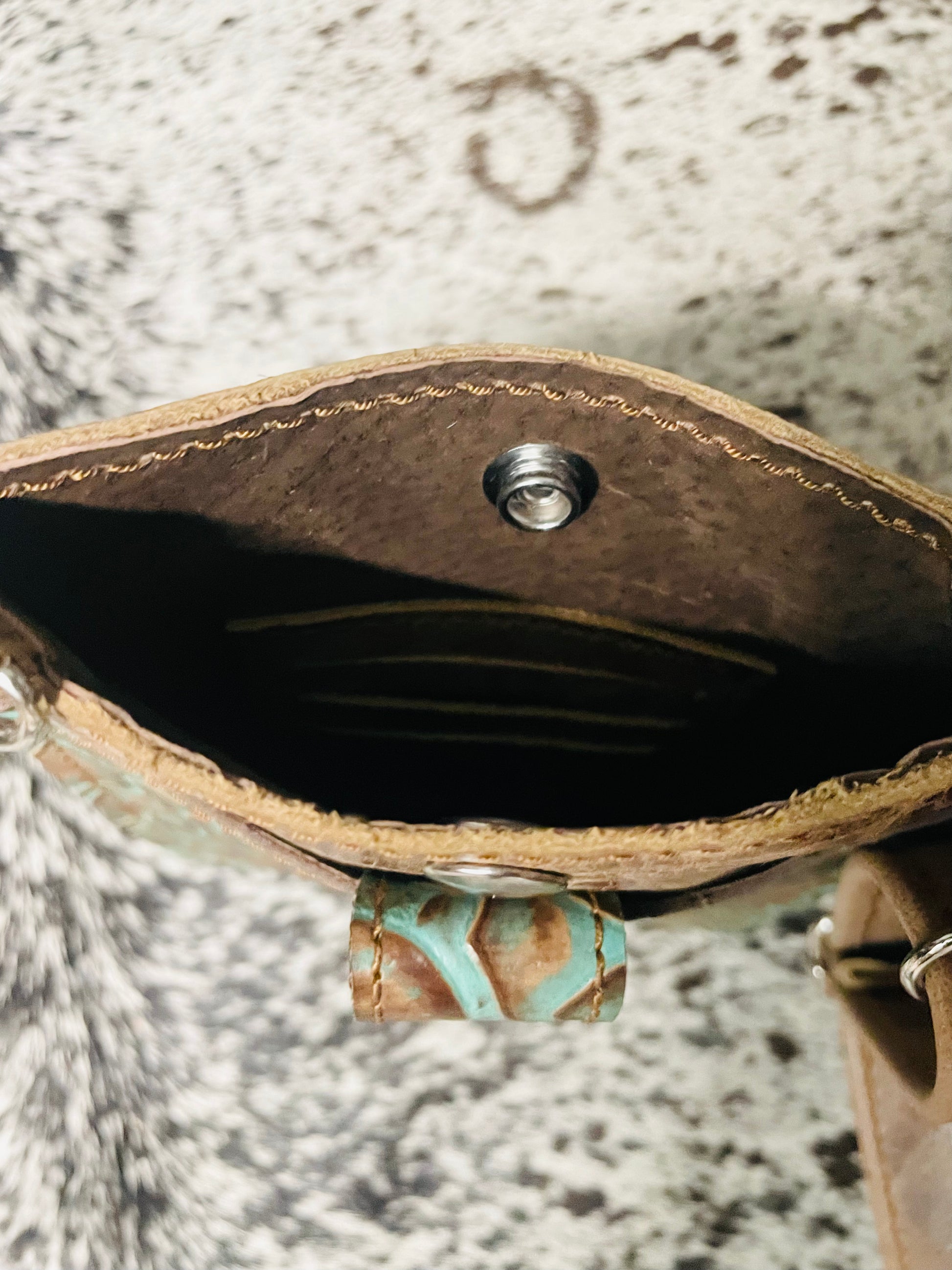Custom Phone purse with card slots - KateLynn Leatherworks