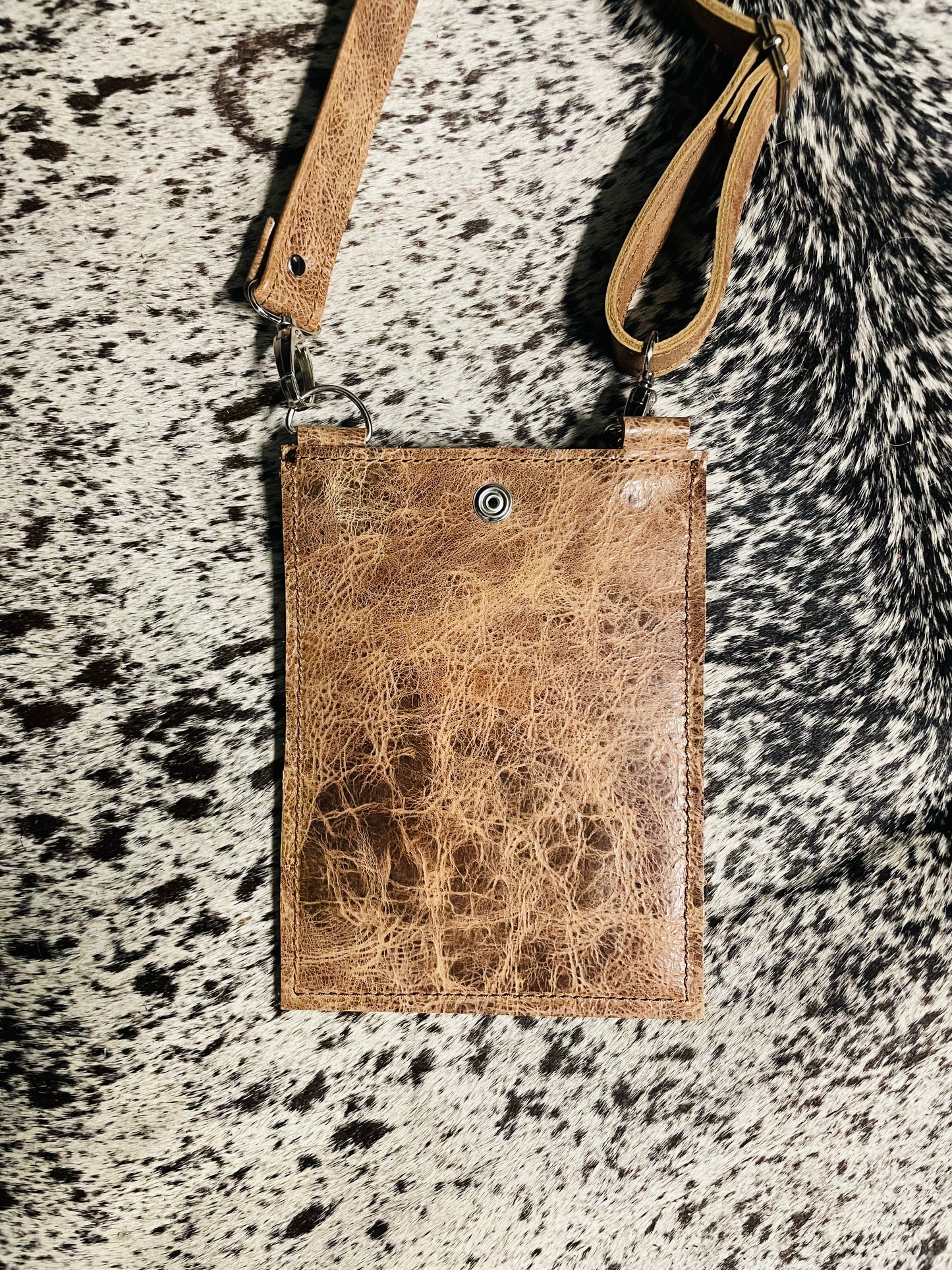 Custom Phone purse with card slots - KateLynn Leatherworks